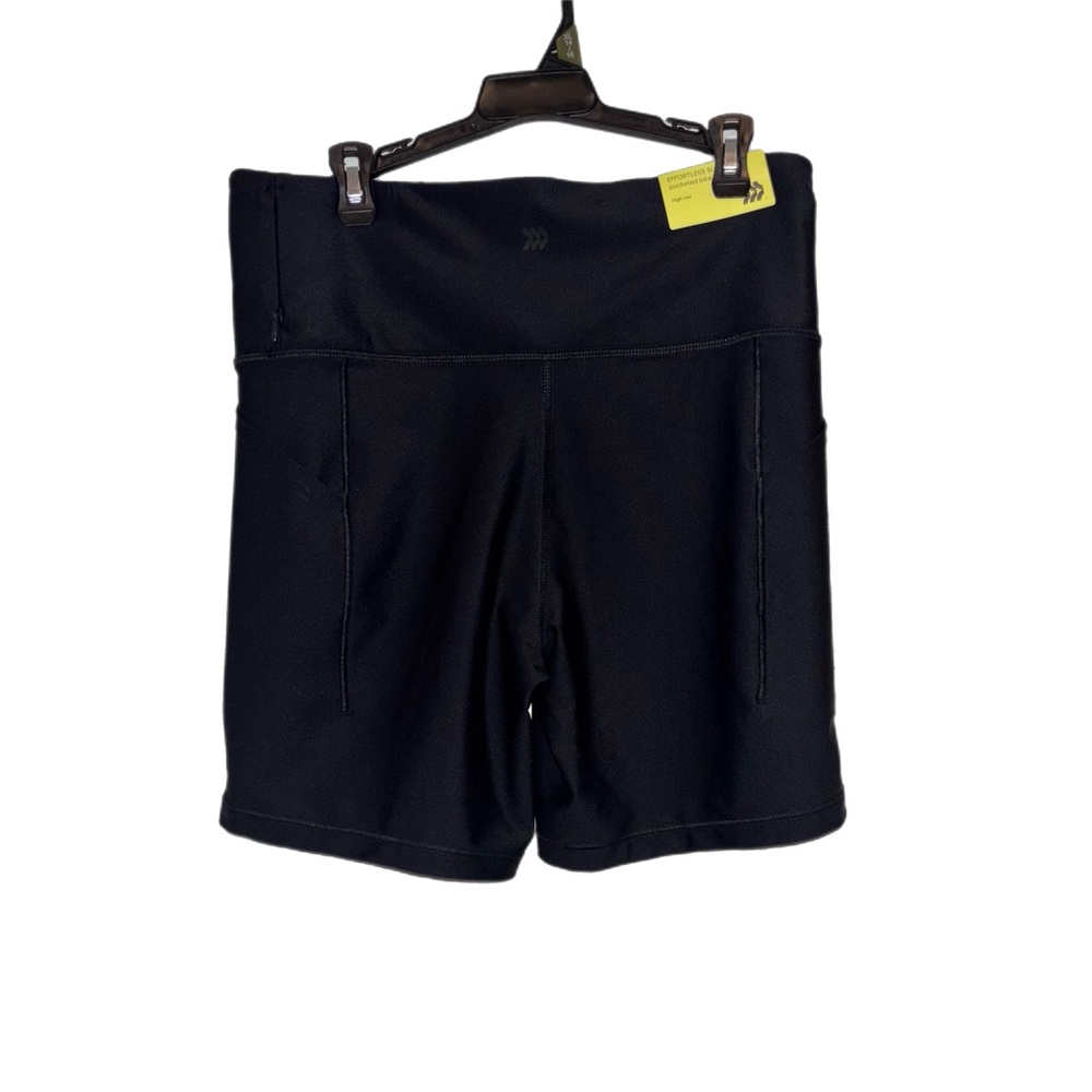 All In Motion New Black High RIse Bike Shorts w/ Pockets